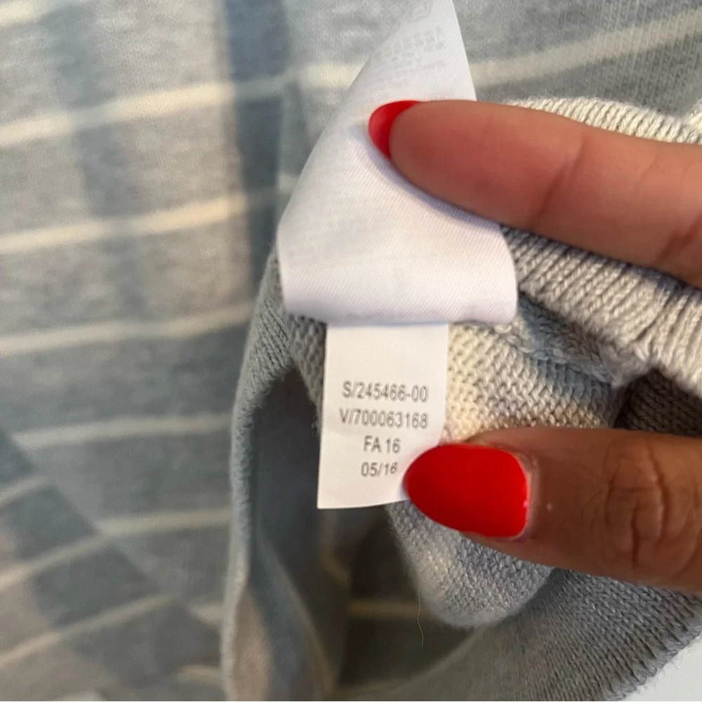 Banana Republic Womens Gray White Short‎ Sleeve Cotton Dress Casual Small - Picture 6 of 10